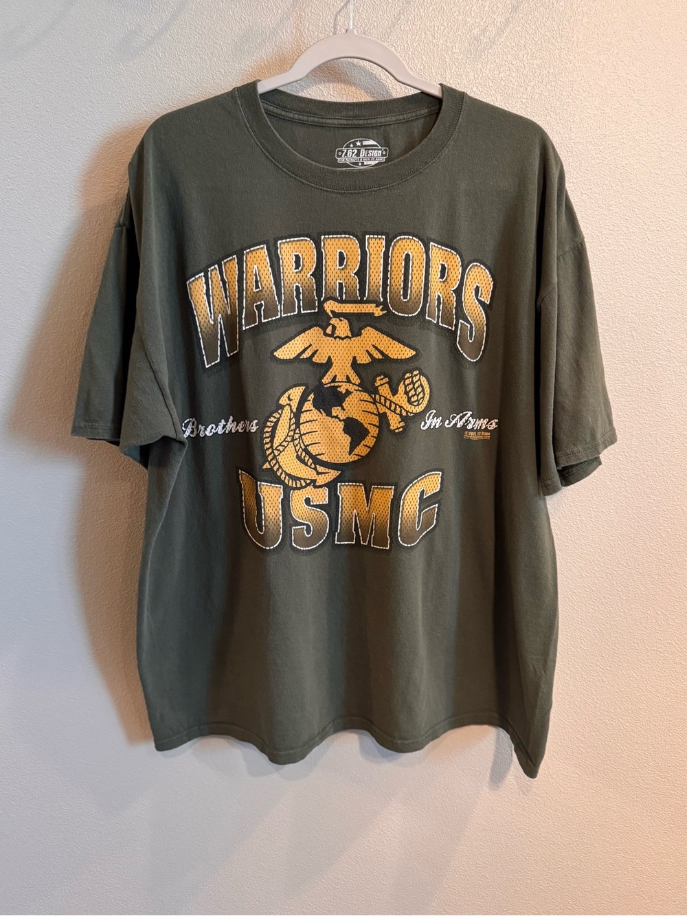 Olive Green USMC Warriors Graphic Tee